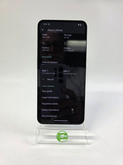 Factory Unlocked Nothing Phone 1 256GB Nothing OS 3.2 Alpine Blue A015
