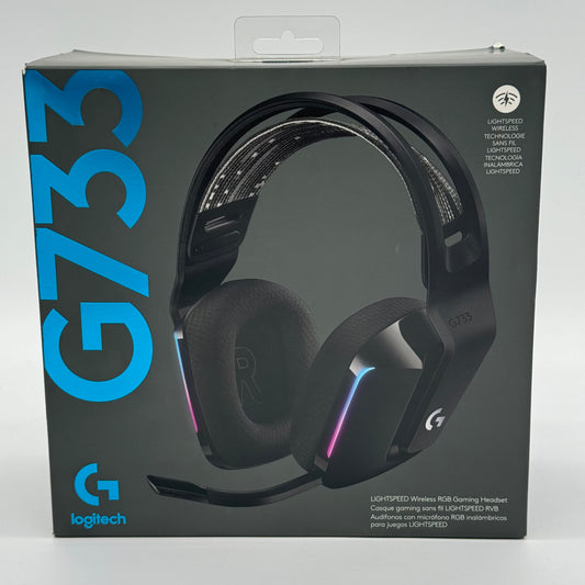 New Logitech G733 LIGHTSPEED Wireless RGB Gaming Headset Black G733