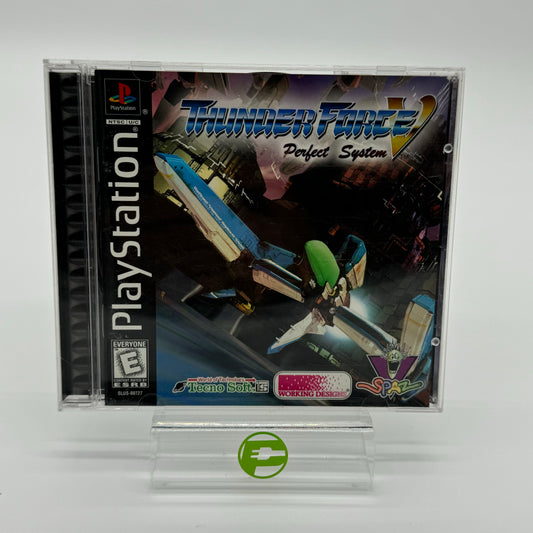 Thunder Force V  (Sony PlayStation 1 PS1,  1998) CIB