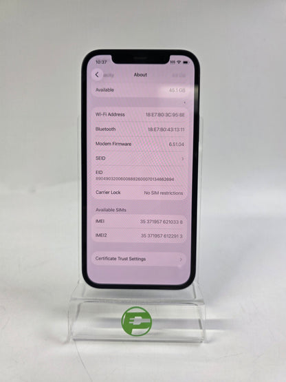 Factory Unlocked Apple iPhone 12 64GB Black MGF43LL/A