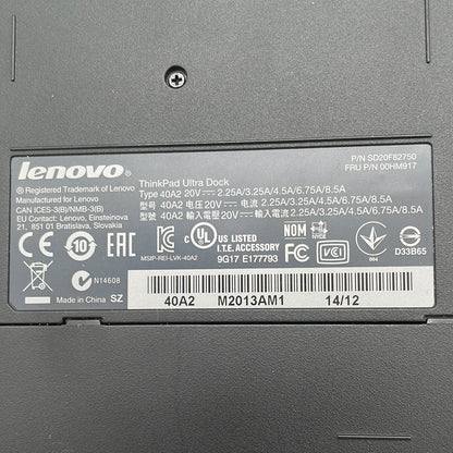 Lenovo ThinkPad Ultra Dock Laptop Docking Station 40A20090US