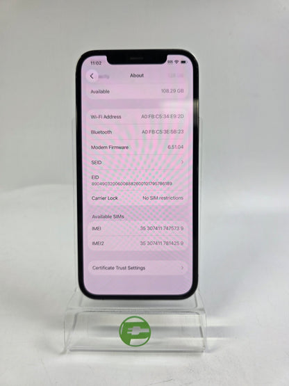BROKEN Unlocked Apple iPhone 12 Pro 128GB 26.7 Graphite MGLN3LL/A Bad Face ID