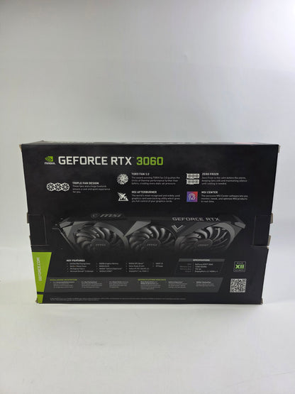 MSI GeForce RTX 3060 Ventus 3X OC 12GB GDDR6 Graphics Card 912-V397-698