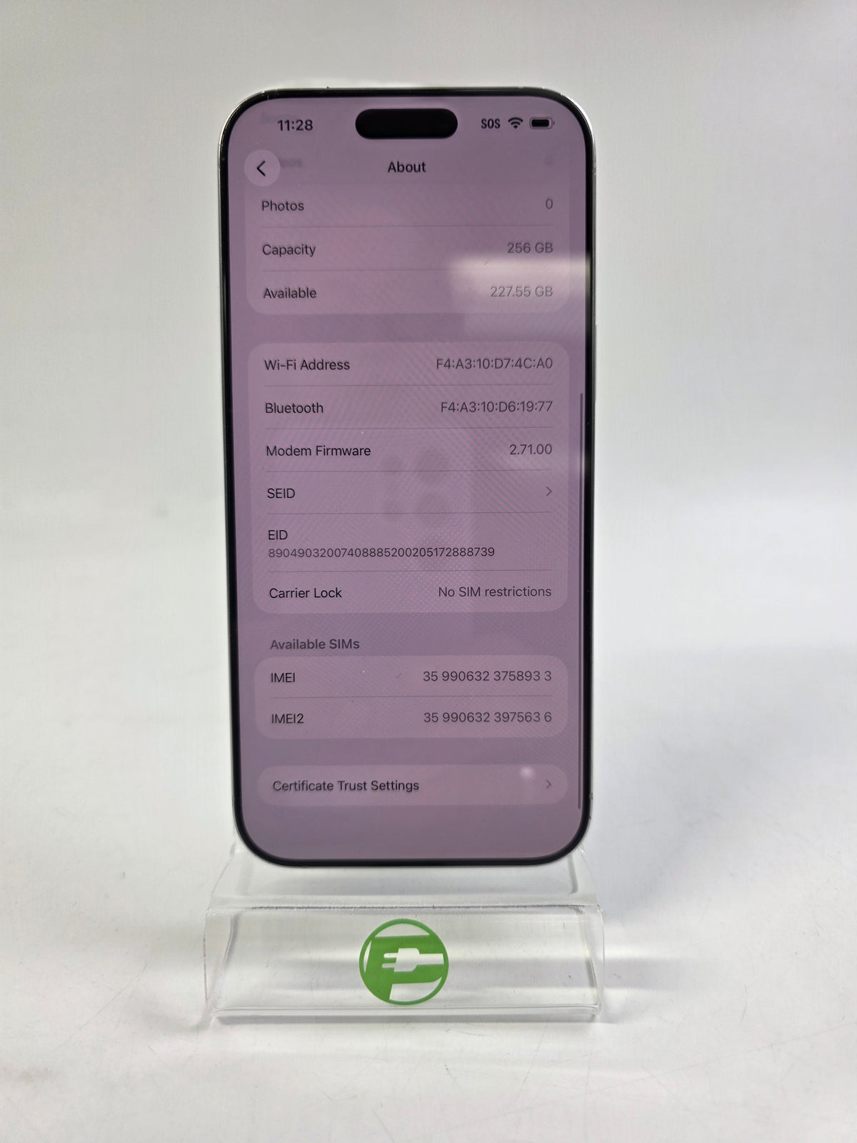 Unlocked Apple iPhone 16 Pro Max 256GB 26.7 White Titanium NYW43LL/A
