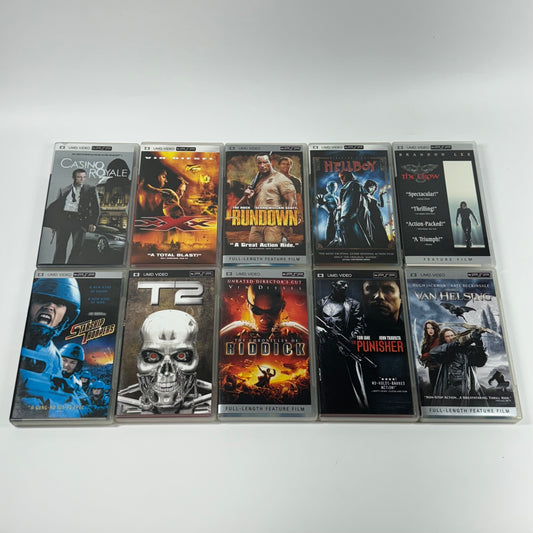 Lot of 10 Sony PlayStation Portable PSP UMD Movies