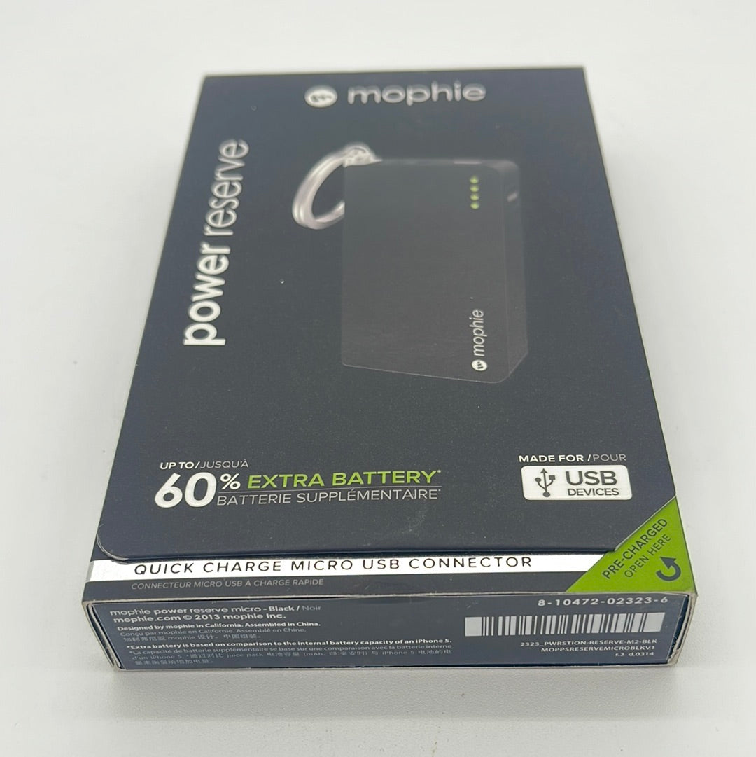 New Mophie Power Reserve Quick Charge Micro USB Connector