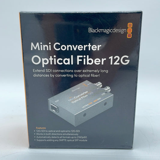 New Blackmagic Design Mini Converter Optical Fiber 12G CONVMOF12G