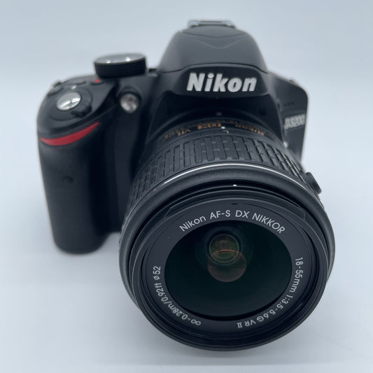 Nikon D3200 24.2MP DSLR Camera 8,321 Shutter Count 18-55mm and 55-200mm Lenses