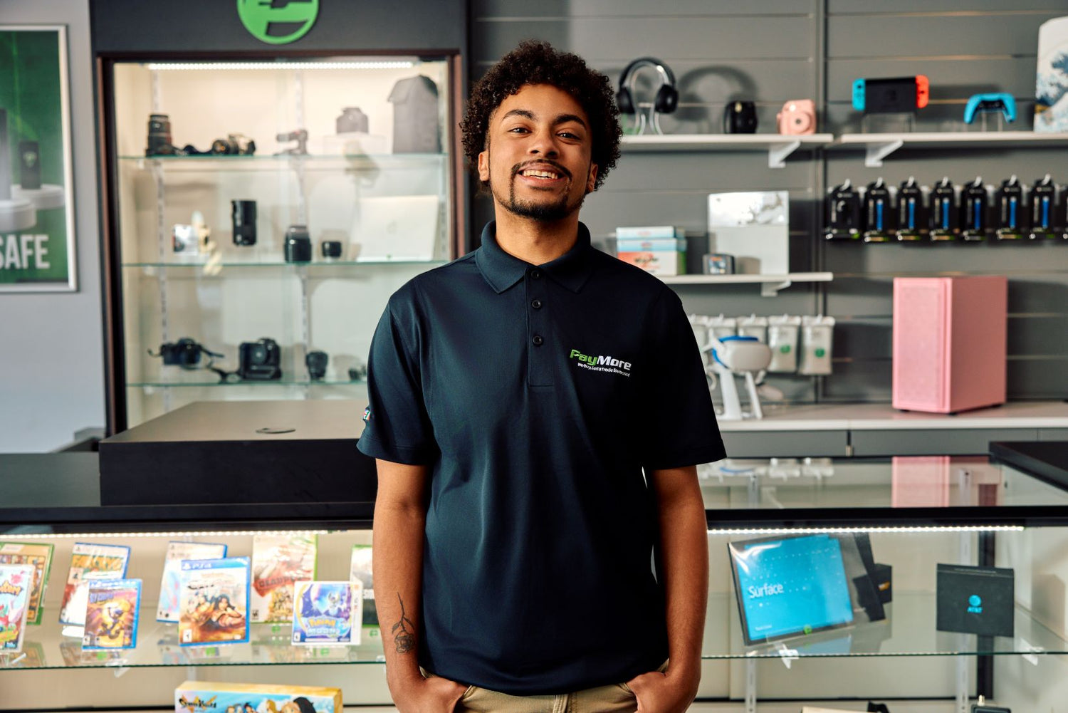 PayMore employee smiling