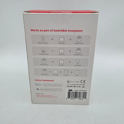 New Switchbot Pan/Tilt Cam Security Camera W1801200