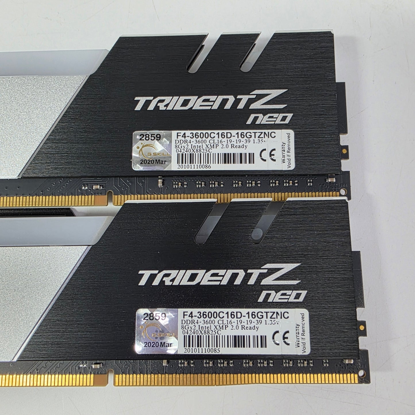 G.Skill Trident Z RGB 16GB (2x8GB) RAM DDR4 3600MHz F4-3600C16D-16GTZNC