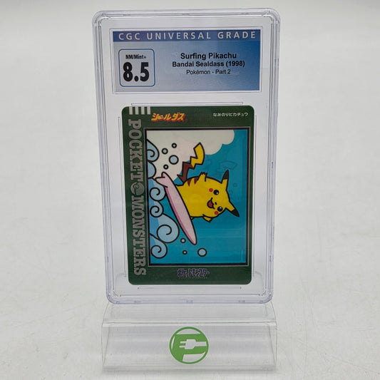 Pokémon TCG Japanese Sealdass Series 2 Surfing Pikachu Regular Japanese CGC 8.5