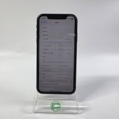 Broken Unlocked Apple iPhone 11 64GB 26.1 MWL72LL/A Bad Battery