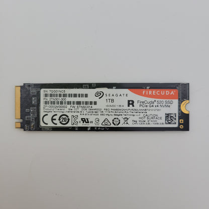 Seagate M.2 2280 FireCuda 1TB PCIe 4.0 NVMe Gen 4 SSD 520