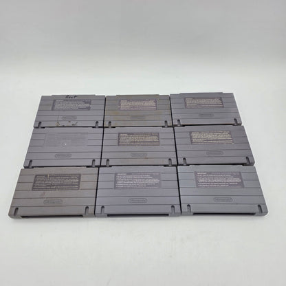 Lot of 9 Nintendo SNES Games