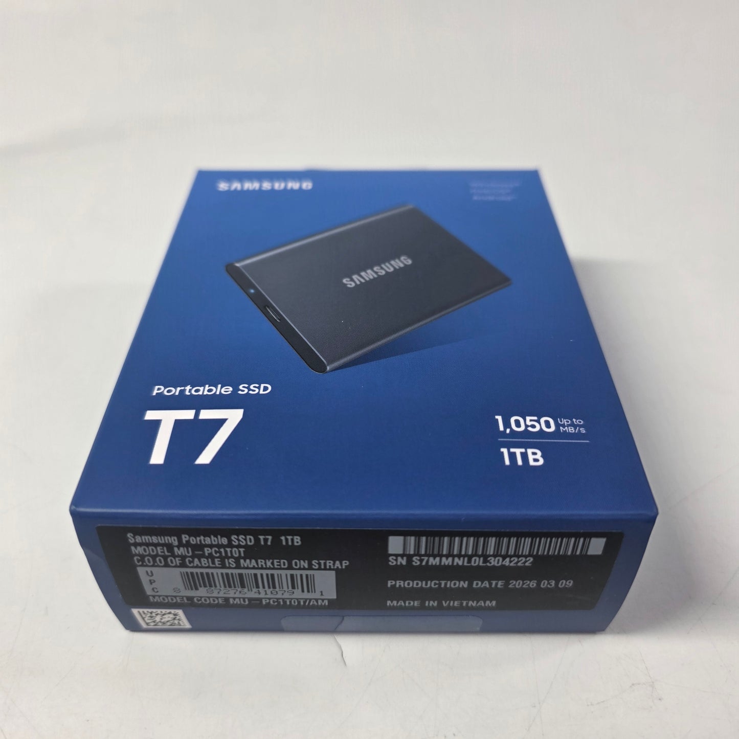 New SAMSUNG t7 portable ssd Portable SSD MU-PC1T01