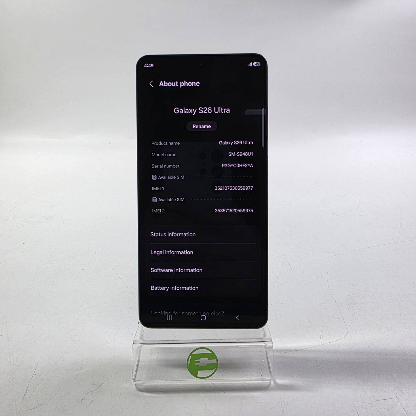 Factory Unlocked Samsung Galaxy S26 Ultra 12GB RAM 512GB SM-S948U1 Black