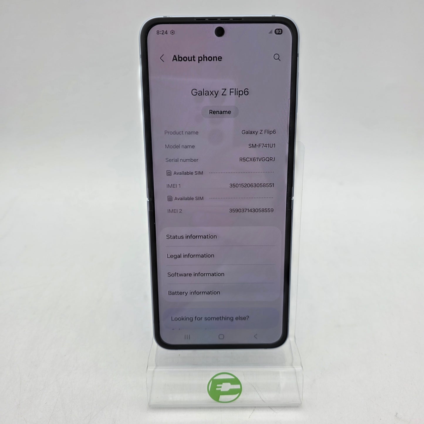 Unlocked Samsung Galaxy Z Flip6 12GB RAM 256GB SM-F741U1 Absolute Black