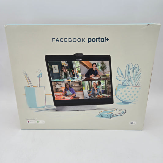 Meta Portal Plus 14" Smart Speaker WT74BL