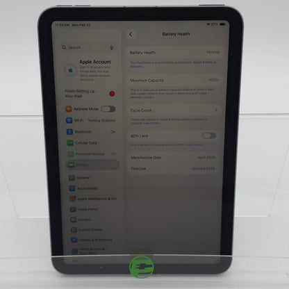 Factory Unlocked Apple iPad mini (A17 Pro) 128GB Silver MXPN3LL/A