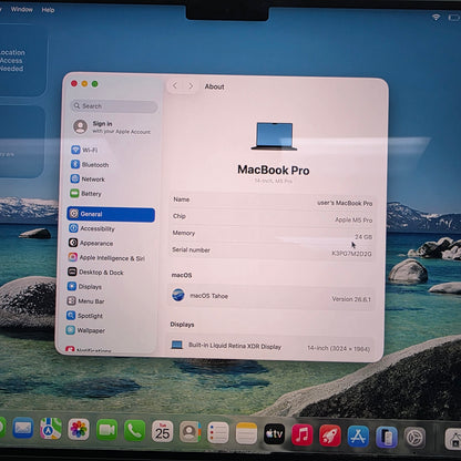 2026 Apple MacBook Pro 14" M5 Pro 16C GPU 4.6GHz 24GB RAM 1TB SSD A3426