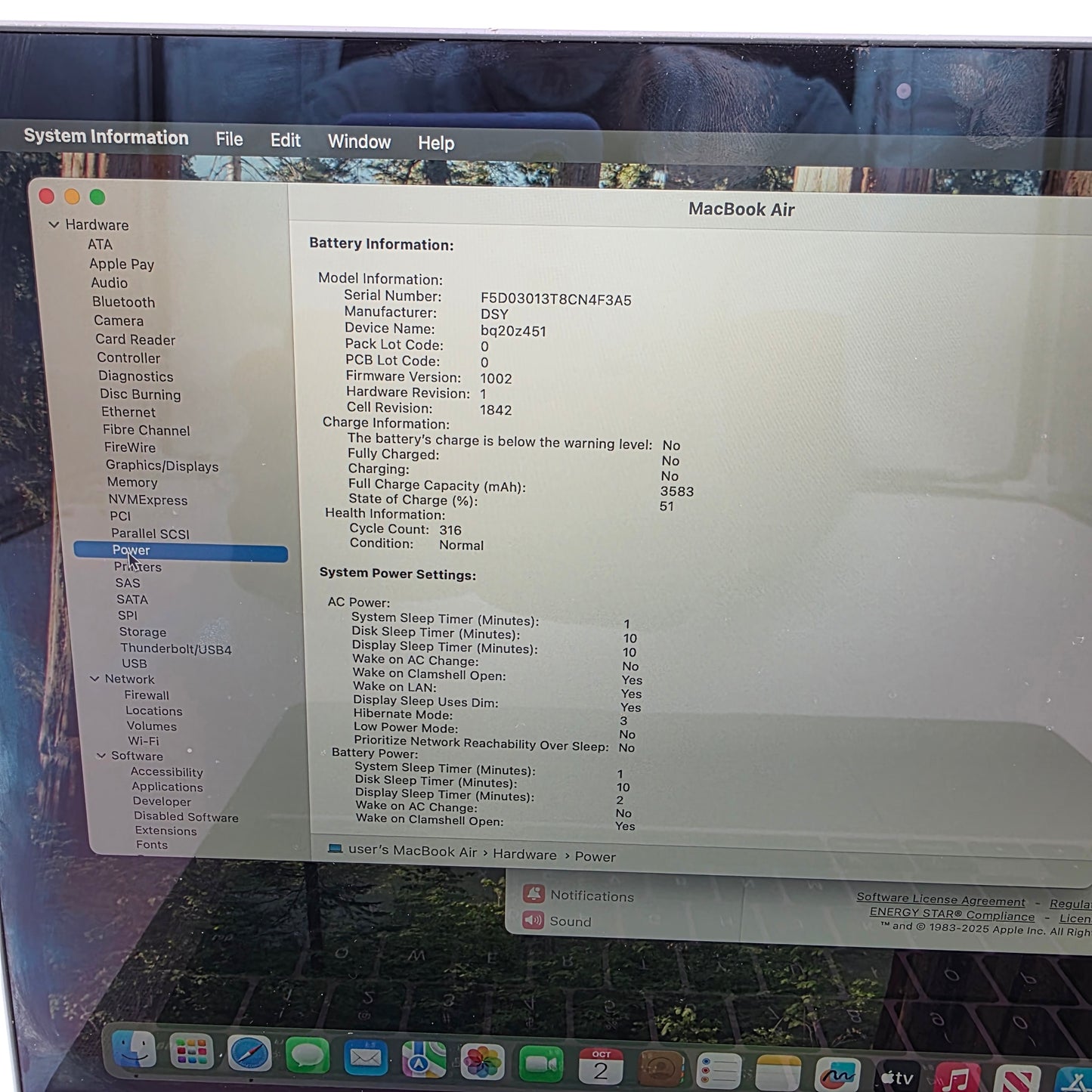 2020 Apple MacBook Air 13.3" i3 1.1GHz 8GB RAM 256GB SSD Space gray A2179