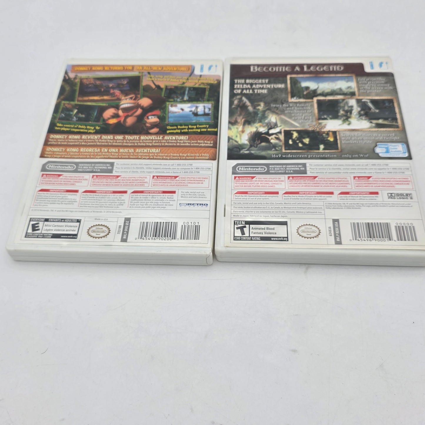 Lot of 6 Nintendo Wii/Wii U Games