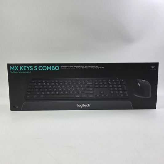 New Logitech MX Keys S Wireless Keyboard Mouse Combo Black