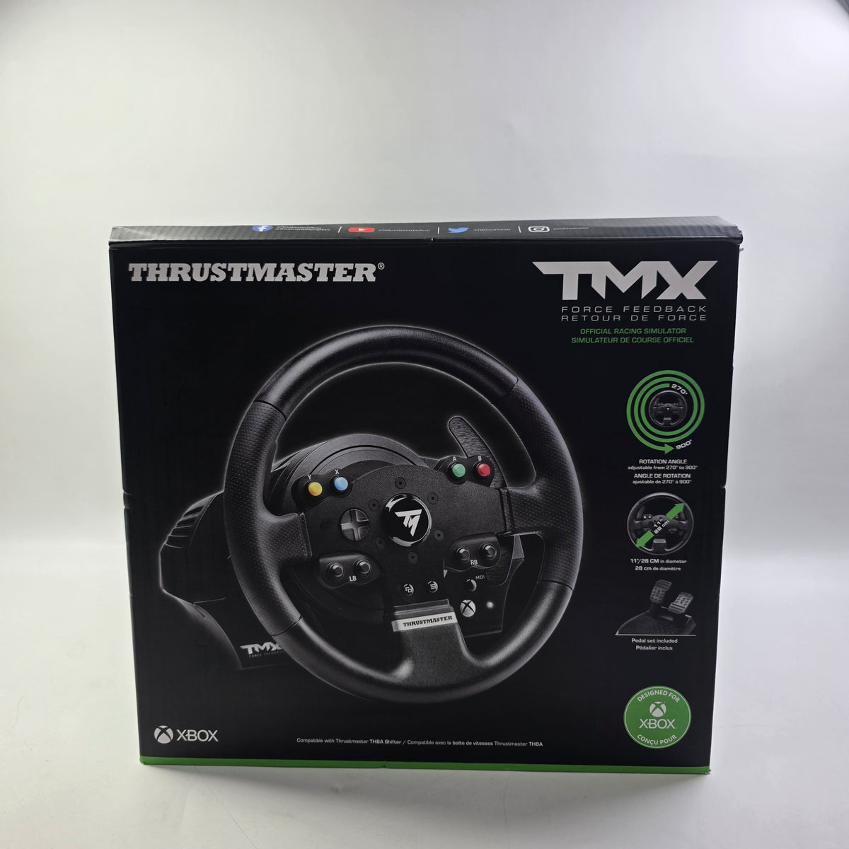 Thrustmaster TMX Force Feedback Game Racing Wheels And Pedals For XBox