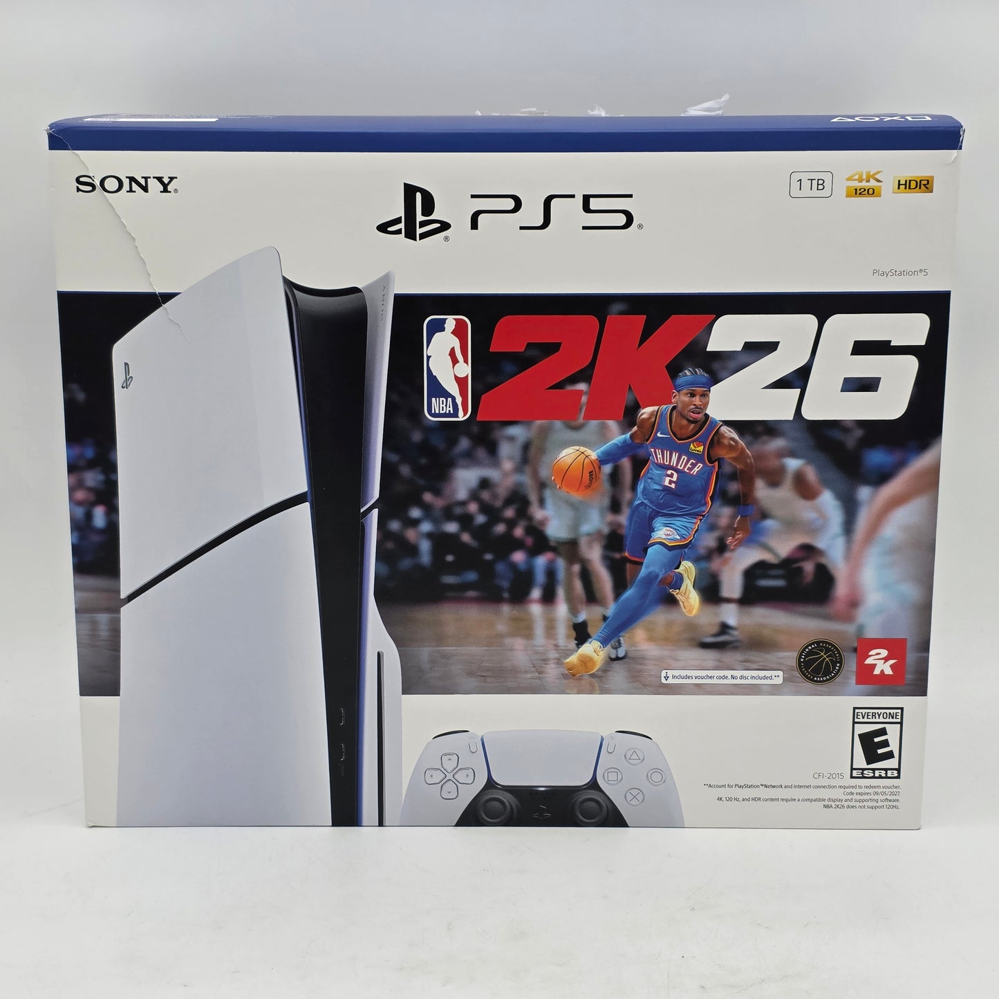 Sony PlayStation 5 Slim Disc Edition 1TB White Console Gaming System CFI-2015