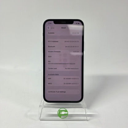 Factory Unlocked Apple iPhone 12 64GB Midnight MGF43LL/A