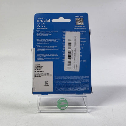 New Crucial Portable X10 1TB USB-C to USB-C SSD CT1000210SSD9-02