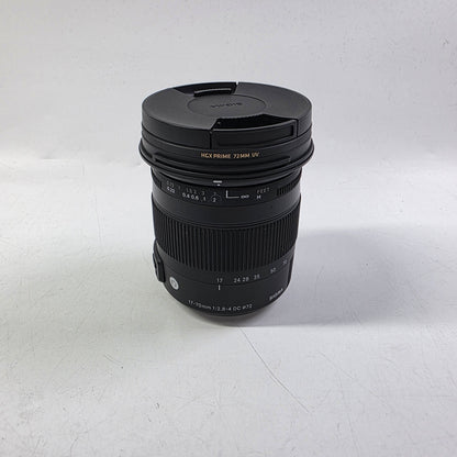 Sigma 17-70mm f/2.8-4 EF For Canon EF Mount Auto & Manual Lens