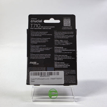 Micron 2280mm Crucial 4TB M.2 NVMe Gen 5.0 x 4 SSD T710