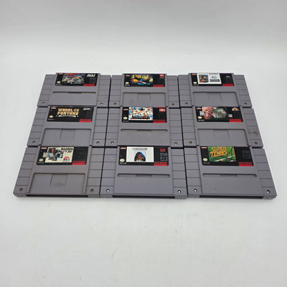 Lot of 9 Nintendo SNES Games