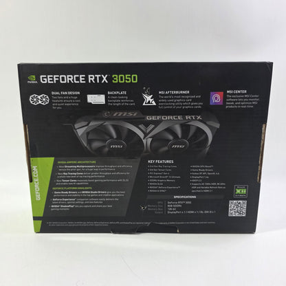 MSI GeForce RTX 3050 Ventus XS 8GB GDDR6 Graphics Card G3050V2X8C