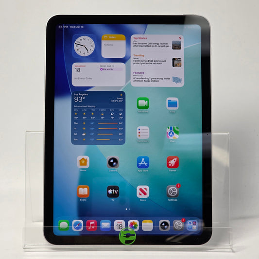 WiFi Only Apple iPad 11" (A16) 128GB Silver MD3Y4LL/A