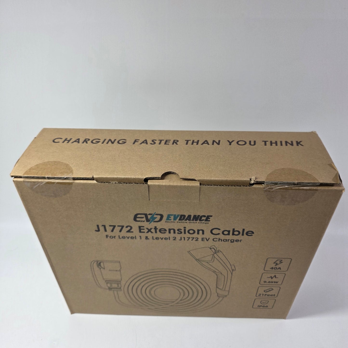 New EVDANCE J1772 Tesla Charging Extension Cord AC05001T