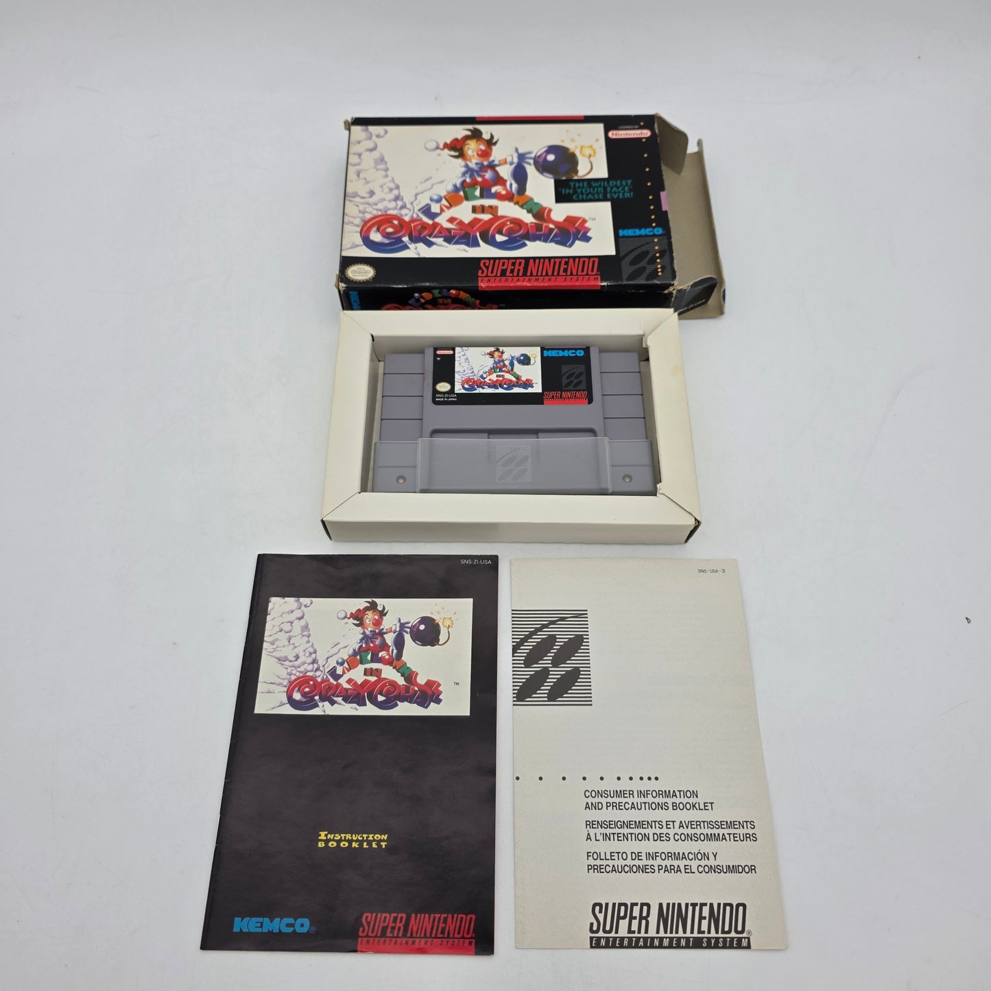 Kid Klown in Crazy Chase (Super Nintendo SNES, 1994)