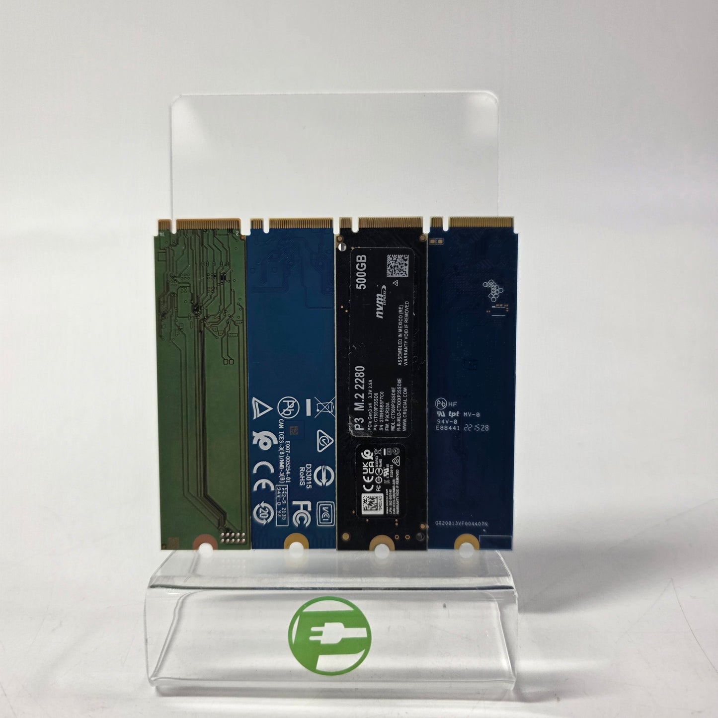 LOT of 4 NVMe SSDs 500GB READ
