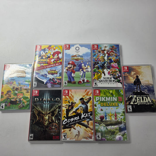 Lot of 8 Nintendo Switch Games