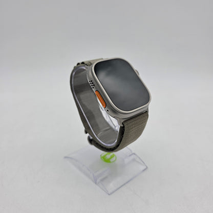 Factory Unlocked Apple Watch Ultra 2 49MM Titanium Olive Alpine Loop MREY3LL/A