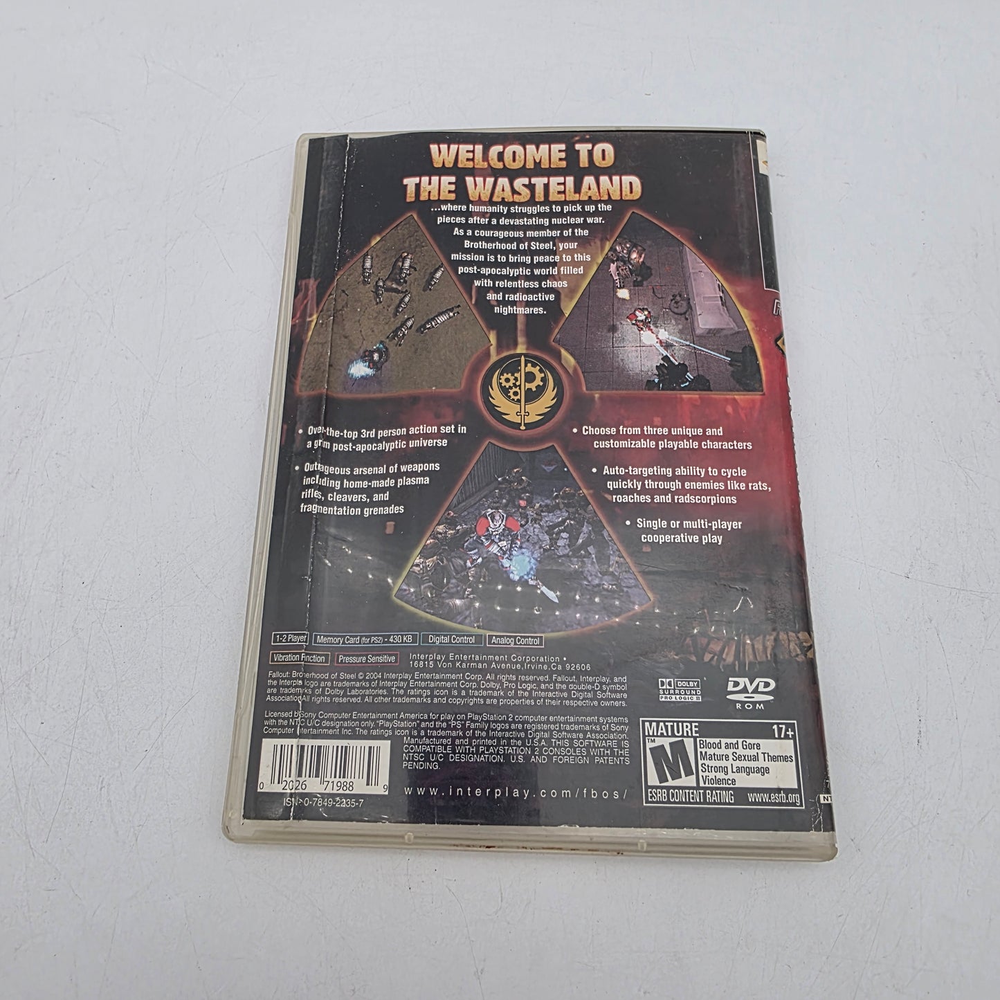 Fallout: Brotherhood of Steel (Sony PlayStation 2 PS2, 2004)