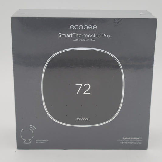 New EcoBee Smart Thermostat Pro EB-STATE5P-01