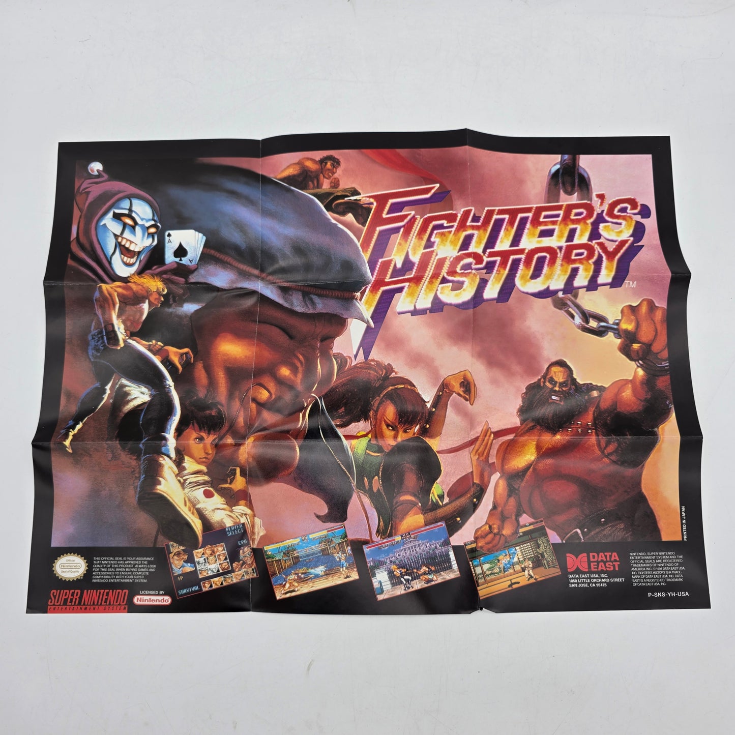 Fighter's History (Super Nintendo SNES, 1994)