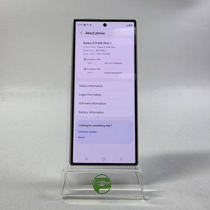 Factory Unlocked Samsung Galaxy Z Fold8 Ultra 12GB RAM 512GB SM-F976U1 Cream