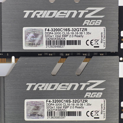 G.Skill Trident Z RGB 32GB (2x16GB) RAM DDR4 3200MHz F4-3200C16S-32GTZR