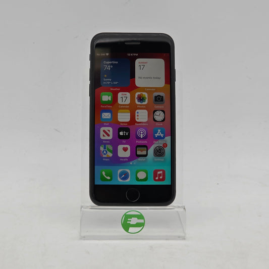 Unlocked Apple iPhone SE 64GB 17.5.1 BLACK MX9D2LL/A