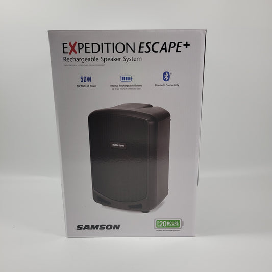 New Samson Expedition Escape+ 200W 2 Channel Rechargable Speaker System