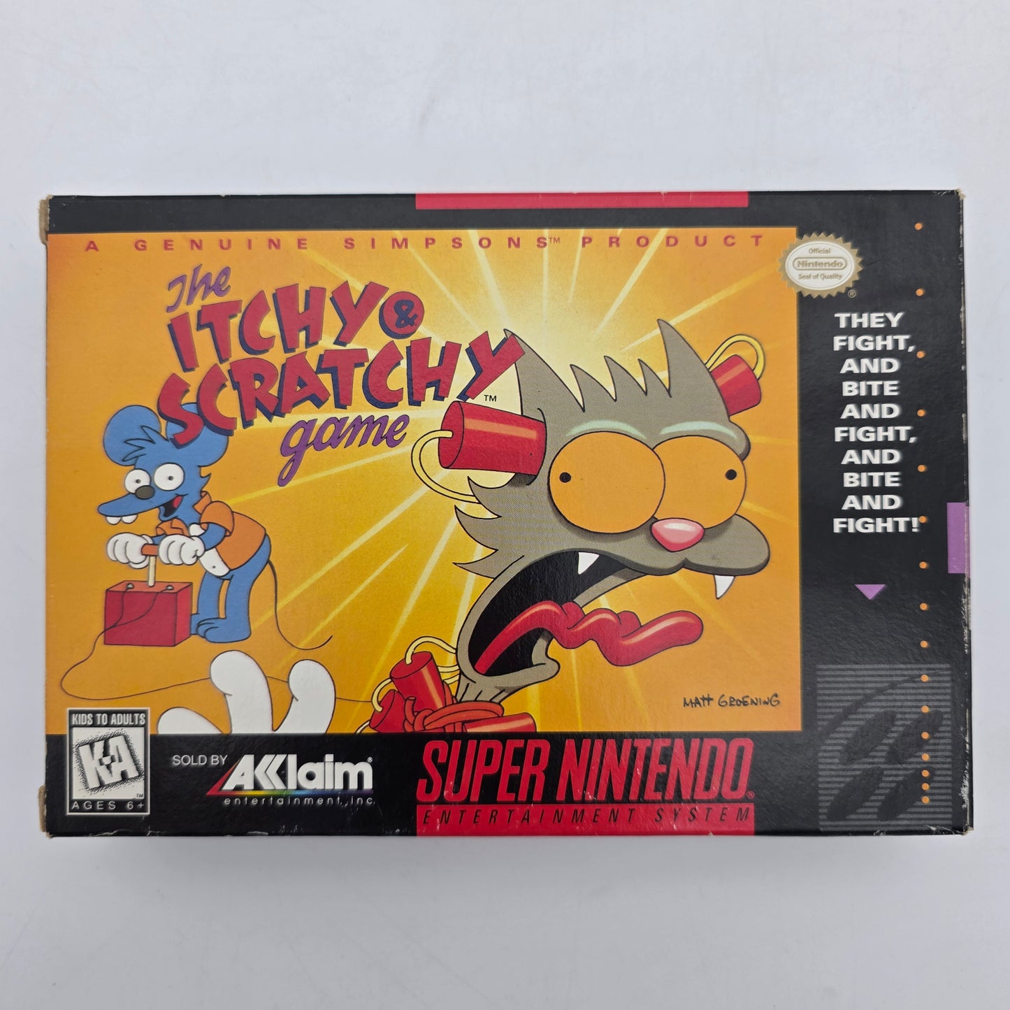 The Itchy and Scratchy Game (Super Nintendo SNES, 1995)